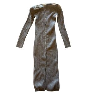 ❌❌❌SOLD❌❌❌ Abercrombie & Fitch Merino Wool Blend Ribbed Button Down Midi